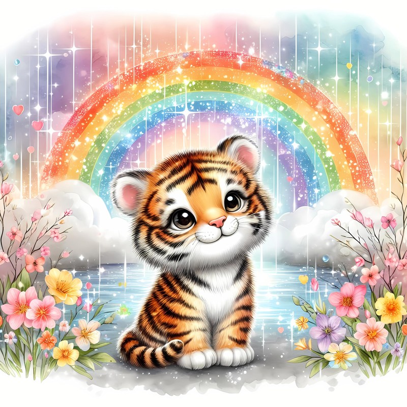 Baby Room Wall Art Prints; Tigers Nursery Décor; Kids Room