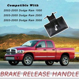 TQPONLY Parking Brake Release Handle Compatible with 2002-2005 Dodge Ram 1500 2500 3500 Replaces WL85XDVAA