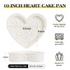 AOTASO Silicone Heart Shaped Cake Pans 10 Inch Large Heart