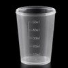 100 Pieces Scientific Cup Set, 50ml Measuring Cylinder Lab Plastic
