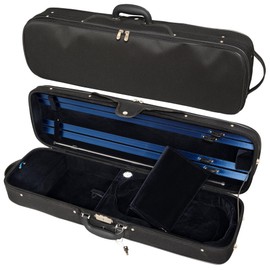 MI&VI Vivace Series Hard Wood Hybrid Violin Case — Light Oblong Case for 4/4 Full Sized Violins, NW-7015