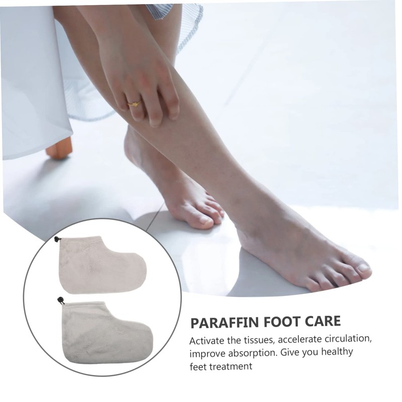 NOLITOY Footmuffs Beauty Wax Therapy Foot Wraps Foot Warmer Dermal