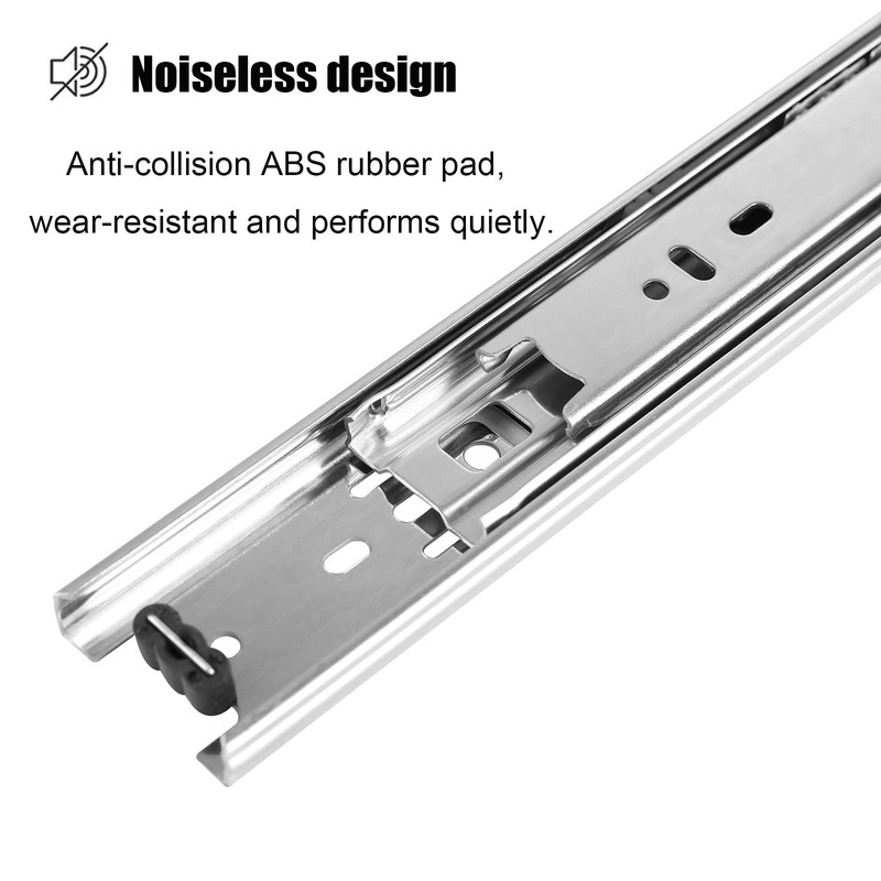 5 Pair of 18 Inch Drawer Slides,100 LB Capacity Full