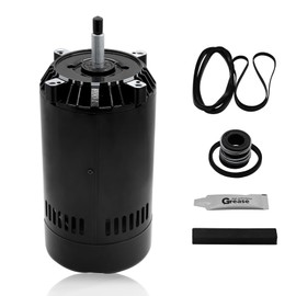 UST1102 Swimming Pool Pump Motor with PS-201 Seal Kit Compatible with Hayward Super Pump, Super II, Max Flow, Northstar & Jacuzzi Magnum pump | 1.0 HP C-Face Pool Motor, 115/230 Volts, 3450 RPM（Black）