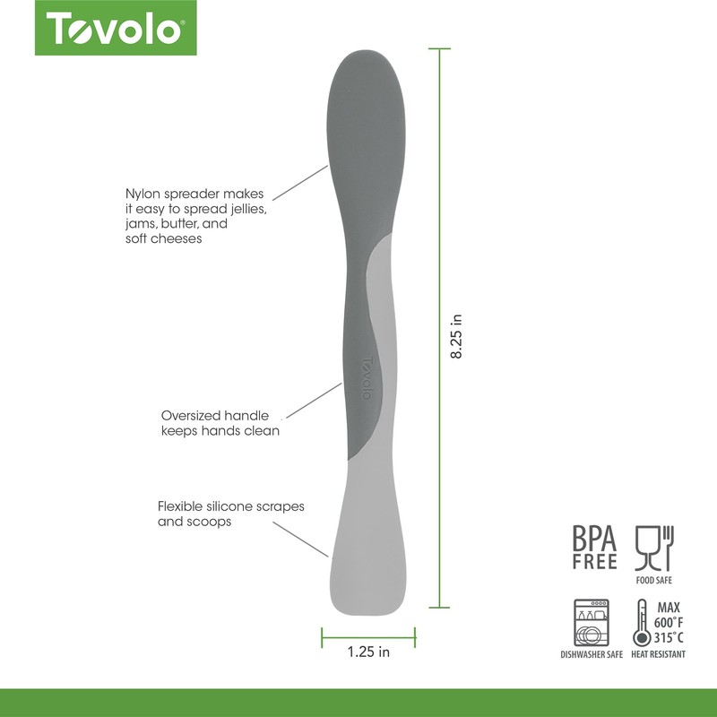 Tovolo Scoop & Spread Tool – Dual-Ended Silicone & Nylon