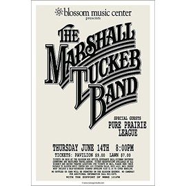 Raw Sugar Art Studio Marshall Tucker Band/Pure Prairie League 1979 Cleveland Concert Poster