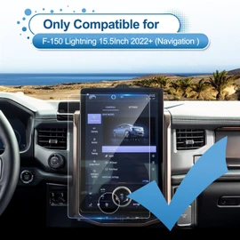 Coleya 2022-2025 F150 Lightning Screen Protector for Ford F-150 Lightning (Flash/Lariat/Platinum) 15.5Inch Touchscreen,9H Tempered Glass 2023 2024 2025 F-150 Lightning Accessories HD Transparent 15.5"