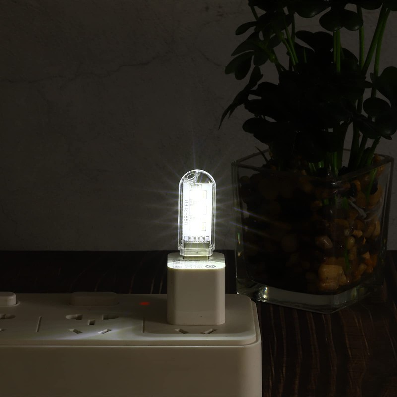 PATIKIL USB Night Light, 3 Pack Portable Plug-in Mini LED