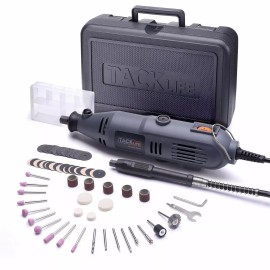 Tacklife Rotary Tool Kit Variable Speed with Flex shaft, 59 Accessories, Carrying Case, M