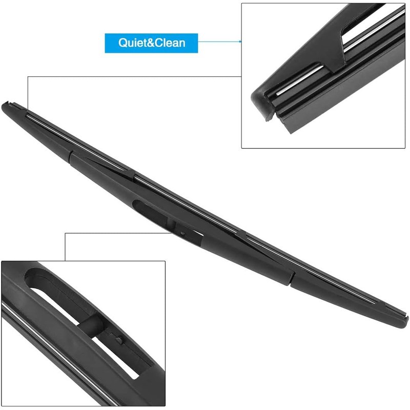 MACHSWON Car Rear Windshield Wiper Blade Arm Set 355mm 14in