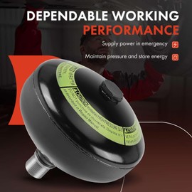 A-Premium Front Suspension Accumulator Compatible with Toyota Land Cruiser 2008-2021 & Lexus LX570 2008-2021, Driver or Passenger Side, Replace# 49141-60020, 49151-60020