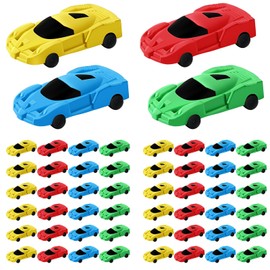 Resurhang 48 Pcs Car Erasers for Kids Vehicle Erasers Mini Car Eraser Fun Eraser for Kids Students School Supplies Prize Valentines Gifts Party Favor