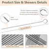 elzle 20 Pezzi Spiedini Acciaio Inox Per Barbecue, spiedini in