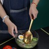 Gold Cooking Spoon, Berglander Stainless Steel Slotted Spoon Titanium Gold