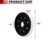 RS034 5-Inch Hook and Loop Sanding Disc, 8-Hole Backing Pad