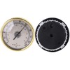 HELYZQ 72mm Round Gold Hygrometer Humidity Meter Gauge Ring Surface