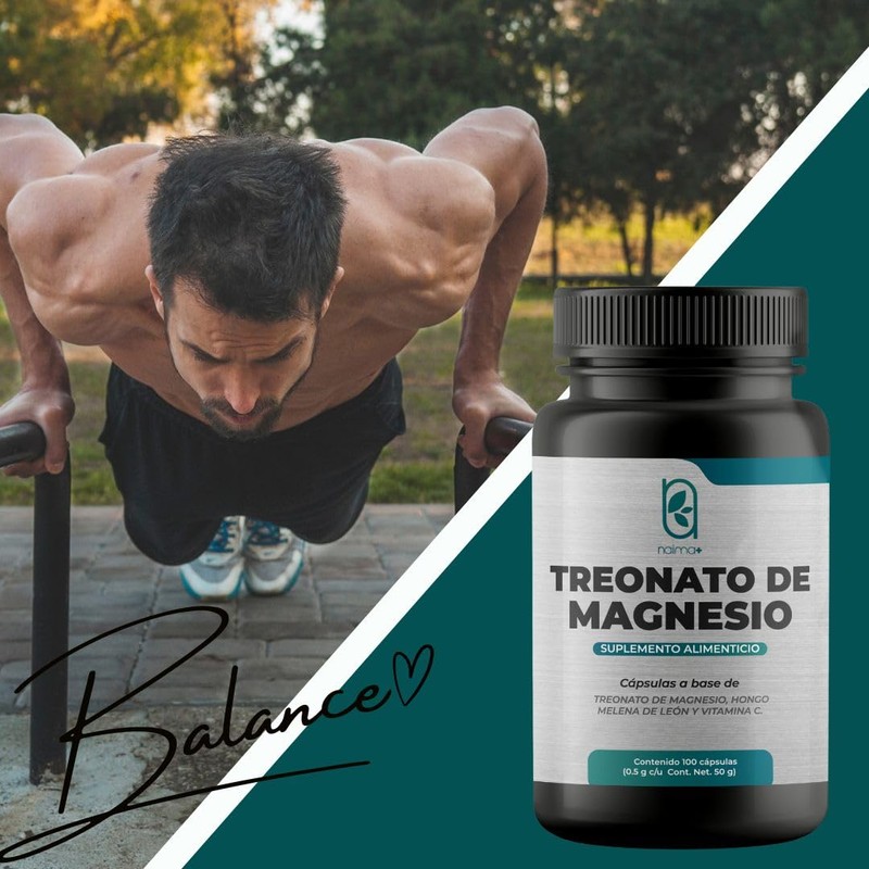 Treonato de Magnesio - adicionado con Hongo Melena de Leon