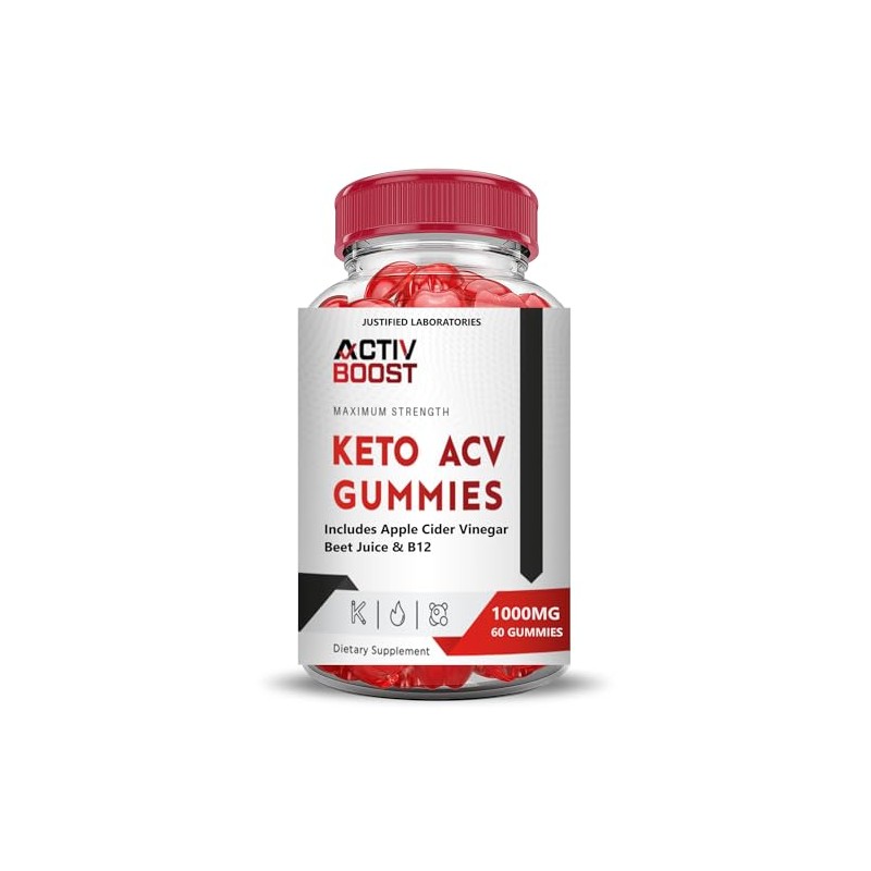 Justified Laboratories (5 Pack) Activboost Keto ACV Gummies Advanced Formula