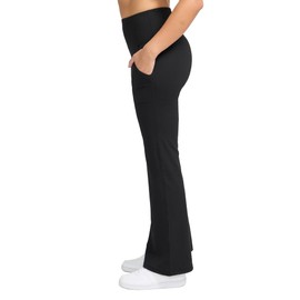 Aeropostale Women's Performance Yoga Pants by Aero Sport, Black Poly Spandex, Size S