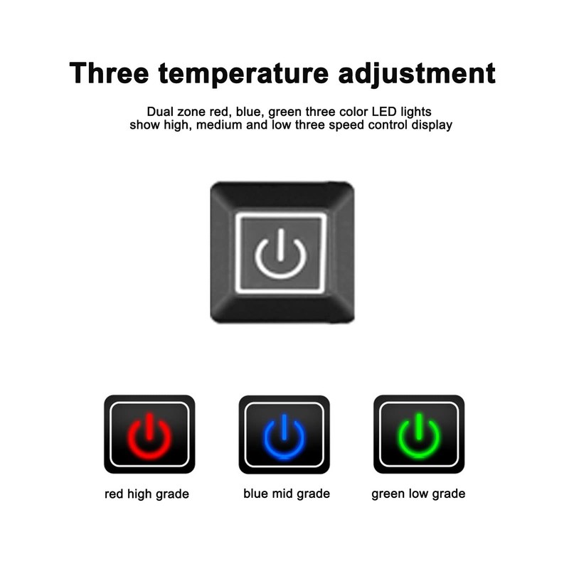 Electric Heated Gloves Pads, 3 Heating Temperature Adjustable Winter Warm