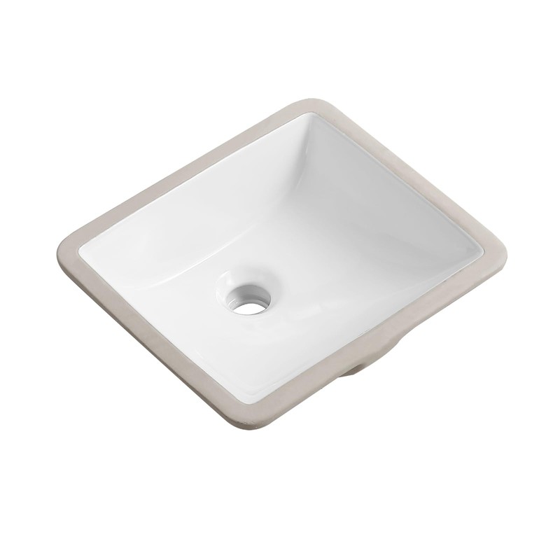 KARAMAG 14 Inch Small Undermount Bathroom Sink Rectangle Undermount Sink