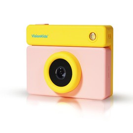 VisionKids Vision Kids HappiCAMU T4 Pink Happicam T4 Toy Camera, Children's Camera, 49 Megapixels, Video, 4/InIPS Touchscreen, Kids Camera, Selfie, Wifi, Japanese Instruction Manual, Present, Pink