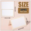 50 Pcs Place Cards for Table Setting, 2×3.34inch Table Tent