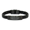 DARIN GIFT To My Sister Braided Leather Bracelet Gifts For
