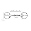 Equine Smile ES0085 ErgoBit Olive Head Bit Double Broken Stainless