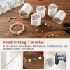 Elastic Bracelet String Cord Kit: 2 Rolls of 200m (0.8mm+1.0mm)
