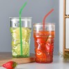 YAOSHENG 200pcs Blue Straw 8.26" x 0.2"Solid Colors Flexible Drinking