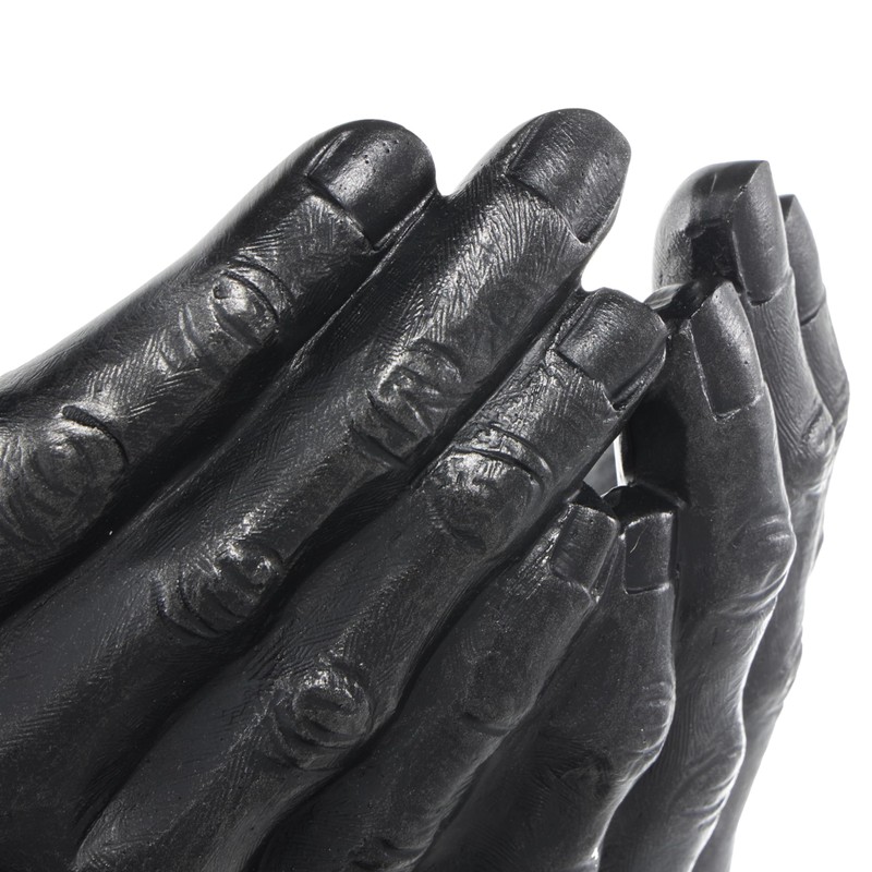 Deco 79 Polystone Hands Open Sculpture, 10" x 9" x