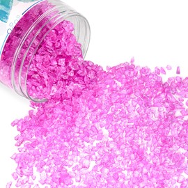Armas kodu Crushed Glass for Resin Art - 3-6mm Purple, 1.5lb | Broken Glass Pieces for Crafts, Vase Filler & Decorative Stones