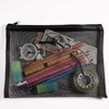 Mesh Zip Pouch Zippered Wallet Pencil Case, 5 Different Sizes
