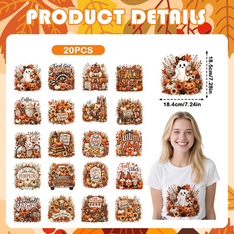 Fall DTF Transfers Ready to Press Thanksgiving Designs