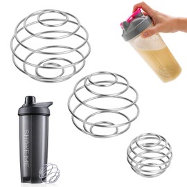 ZFRITP 3 Pcs Shaker Kugel,Shaker Ball,Ball Edelstahl,Kugel Edelstahl,Protein,Flaschenmischer