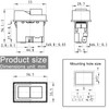 KJD17/120V Switch 5-Pin 16A Push Button Solenoid Switch (1-Pack) for