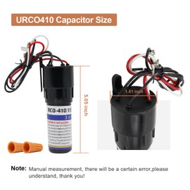 Powswopx RCO410 3 in1 Compressor Hard Start Capacitor Kit Compatible with Refrigerators & Freezers 1/4-1/3 H.P. 115VAC, Repalce for TJ90RCO410, AP4503017, 600-410, HS410, RC0410, RCO-410-2 Pack