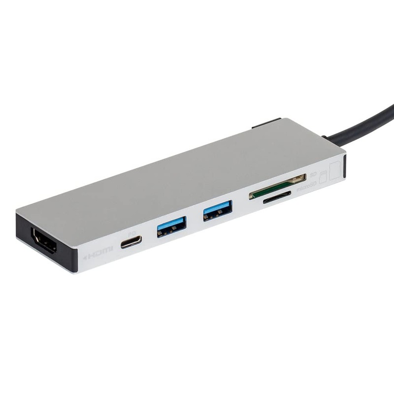 Nakabayashi Z8791 Digio2 PD Compatible, USB Type-C Aluminum Docking Station,