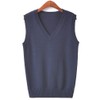 EIMEI School Uniform Vest, Sleeveless, Plain, Loose Fit, Knit, All