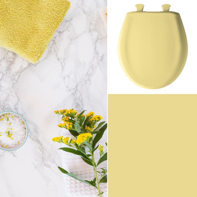 Bemis Classic Colors Slow Close Toilet Seat, Easy Clean Hinges