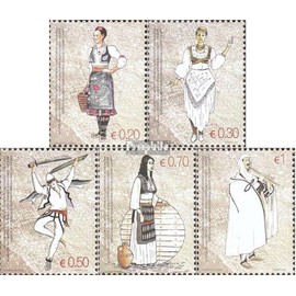 kosovo 74-78 (complete.issue.) fine used/cancelled 2007 Costumes (Stamps for collectors) Uniforms/costumes
