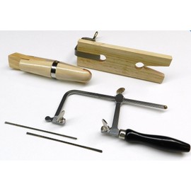 JTS Jewelry Making Tools Kit Basic Supply Bench Pin, Saw Frame, Saw Blades and Ring Clamp
