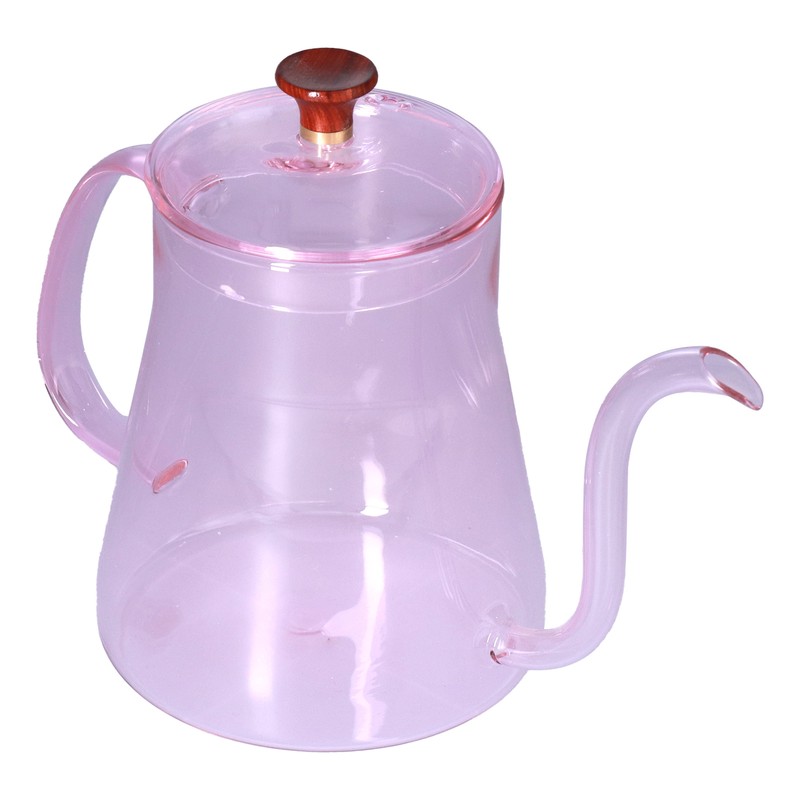 Coffee Kettle Glass Coffee Pot 600ML Coffee Drip Kettle Long