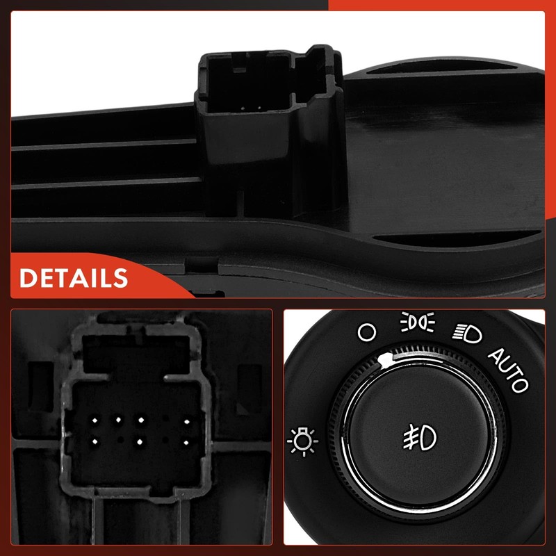 A-Premium Headlight Switch Instrument Panel Headlamp Dimmer Switch Compatible with
