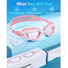 Vegemono Kids Swim Goggles in Candy Dual-Tone, Adjustable Nose Pads
