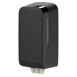 HypaFol Toilet Roll Dispenser Single Sheet System Matt Black - Lockable Hygienic Modern Design Commercial & Toilet Roll Dispenser