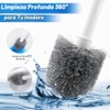 5PCS Cepillo para Baño con Base, Cepillo para Hendiduras y