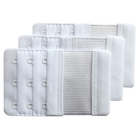 Chanie Women Pack of 3 Soft Comfortable 3 Hooks Bra Extender,9.4cm x 5.6cm