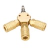 Quick coupling Air Gas Pneumatic T Shape Three Way Tee